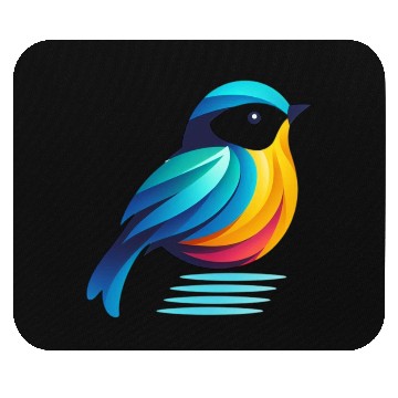 Discover Glory of Blue Tit Bird Mouse Pads