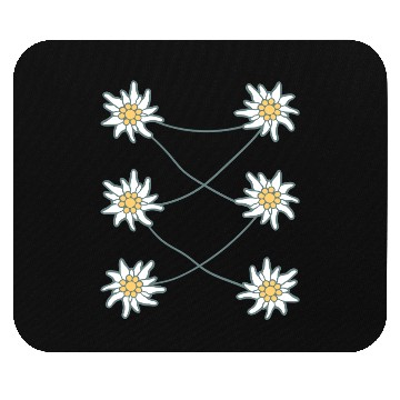 Discover White Alps Edelweiss Flower Mountain Hiking Flower Mouse Pads