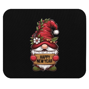 Discover Gnome Elf Happy New Year Mouse Pads