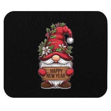 Discover Gnome Elf Happy New Year Mouse Pads