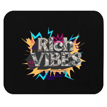 Discover Rich Vibes Money-Themed Graphic Mouse Pads