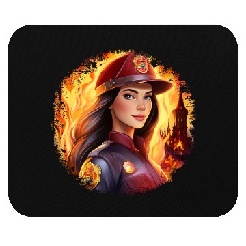 Discover Princesses Firefighter Mouse Pads