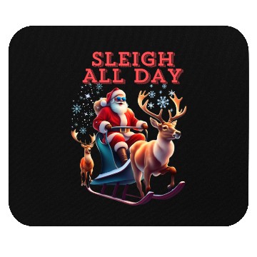 Discover Sleigh All Day Mouse Pads