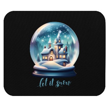 Discover Let It Snow Mouse Pads