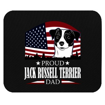 Discover JACK RUSSELL TERRIER DAD AMERICAN FLAG- DOG Mouse Pads