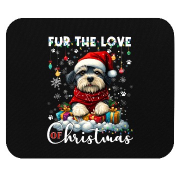 Discover Shih Tzu Christmas Tree Lights Decorations Dog Mouse Pads