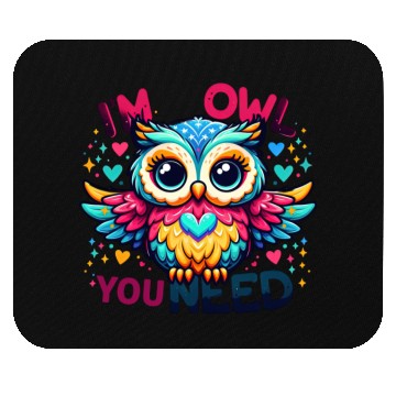 Discover I m owl you need Mouse Pads