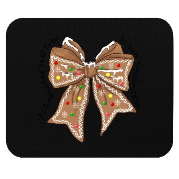 Discover Gingerbread Croquette Bow DTF transfer Mouse Pads