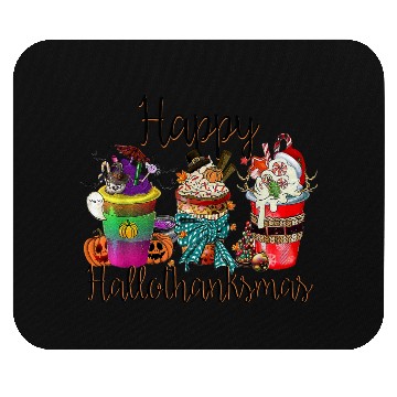 Discover Happy Hallothanksmas Mouse Pads