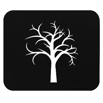 Discover Tree Bare Winter Autumn Forest Tree Silhouette Mouse Pads