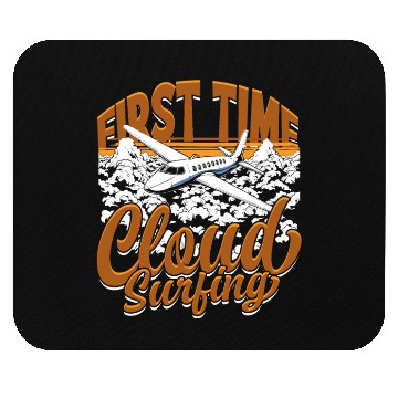 Discover First Solo Flight Pilot First Time Cloud Surfing Mouse Pads