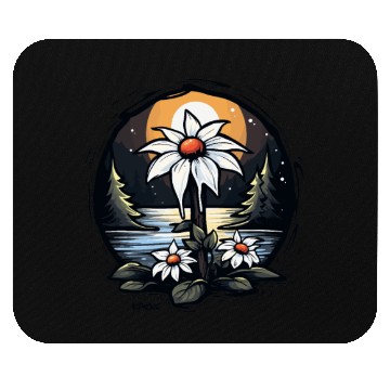 Discover Nature by the River: Flowers and Trees Mouse Pads