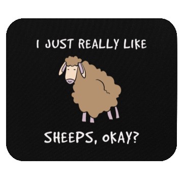 Discover Really Like Sheeps Farmer Farming Mouse Pads