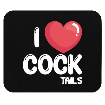 Discover Funny I Love Cocktails 2 Mouse Pads