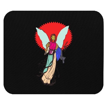 Discover Beautiful angel holding a bible Mouse Pads