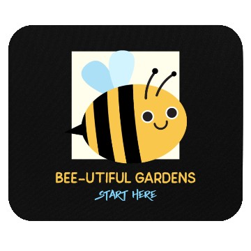 Discover Bee-utiful Gardens Start Here Bee Gardening Mouse Pads