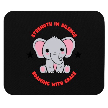Discover Silent Grief: The Mourning Elephant Mouse Pads