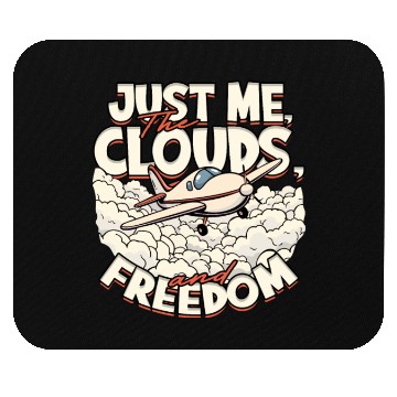 Discover First Solo Flight Pilot Mouse Pads