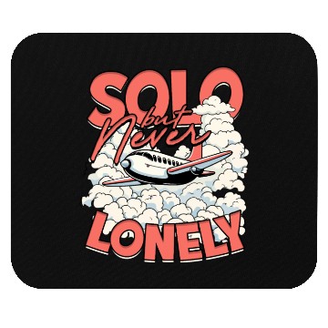 Discover First Solo Flight Pilot Solo But Never Lonely Mouse Pads