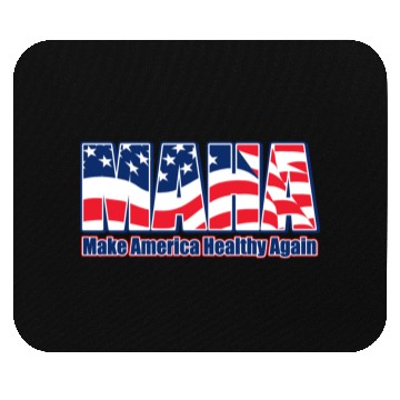 Discover Patriotic Flag Typography Design Mouse Pads