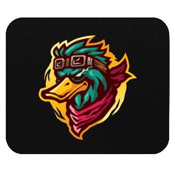 Discover Pilot Duck Logo Mouse Pads