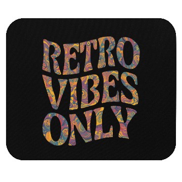 Discover Retro Vibes Only Psychedelic 60s 70s Style Mouse Pads
