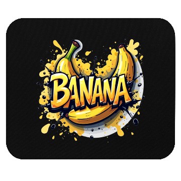 Discover Banana Graffiti - Bold & Energetic Urban Design Mouse Pads
