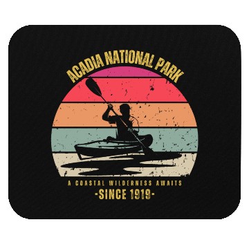 Discover A Coastal Wilderness Awaits - Acadia 1919 Mouse Pads