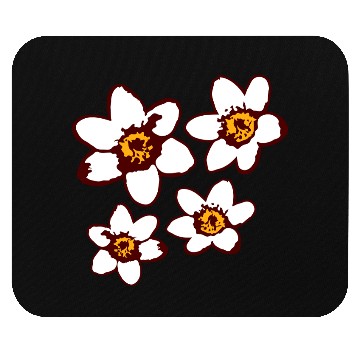 Discover Beautiful White Daisies Flowers Spring Summer Fun Mouse Pads