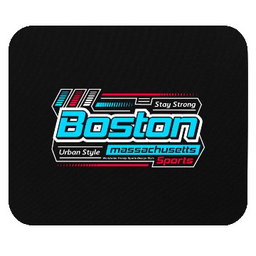 Discover Stay Strong Boston Massachusetts Design Modern Mouse Pads