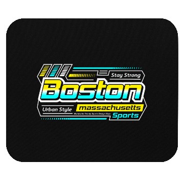 Discover Boston Massachusetts Design Urban Style Mouse Pads