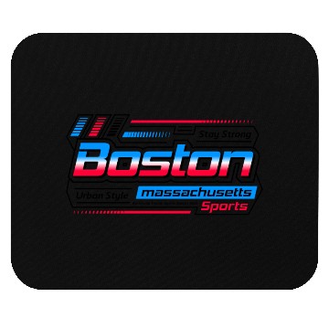 Discover Stay Strong Boston Massachusetts City Sports Mouse Pads