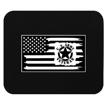 Discover Army Veteran Flag LIKE US ON FB #USAPatriotGraphic Mouse Pads