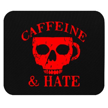 Discover Caffeine And Hate Coffee Skull LIKE US ON FB # Mouse Pads