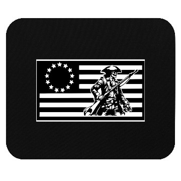 Discover 1776 Militia Skull Flag LIKE US ON FB #USAPatriot Mouse Pads
