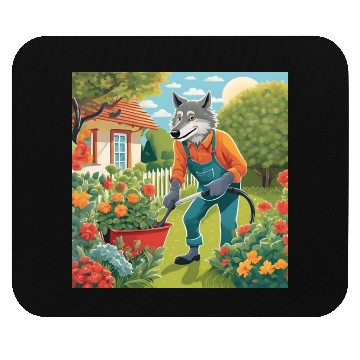 Discover The Lone Wolf Tends His Garden Mouse Pads