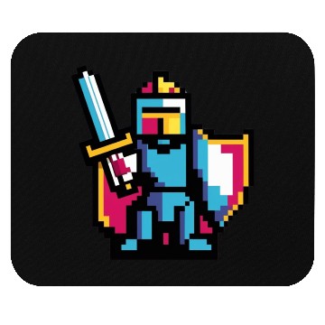 Discover knight pixel art Mouse Pads