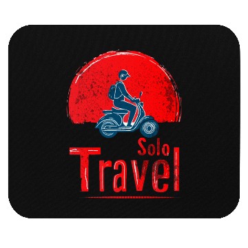 Discover Adventure Awaits: Travel Solo Mouse Pads