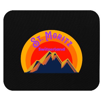 Discover St. Moritz Switzerland Alps - Mouse Pads