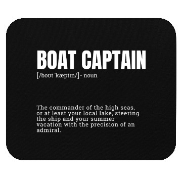 Discover Boat Captain Definition Commander of High Seas Mouse Pads