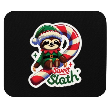 Discover Adorable sloth dressed as an elf Mouse Pads