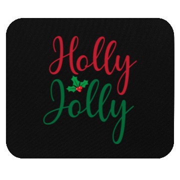Discover Christmas Holly Jolly Sticker Mouse Pads
