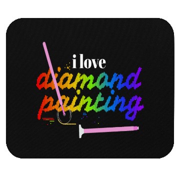 Discover I Love Diamond Painting Mouse Pads