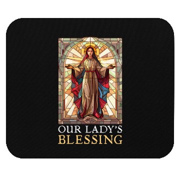 Discover Virgin Mary Our Lady'S Blessing Mouse Pads