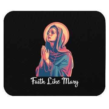 Discover Virgin Mary Faith Like Mary Mouse Pads