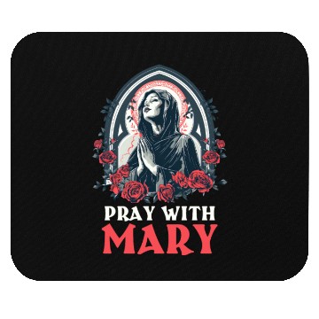 Discover Virgin Mary Pray With Mary Mouse Pads