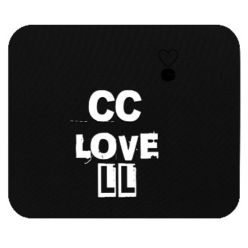 Discover CC Love LL CClovell White Mouse Pads