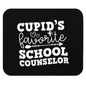 Discover Cupid's favorite school Counselor Valentine's day Mouse Pads