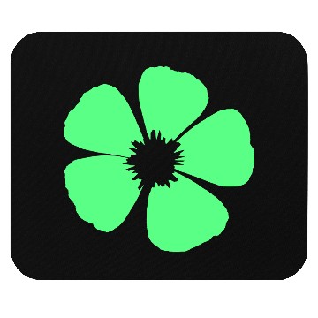 Discover Green Beautiful Flower Spring Summer Nature Flower Mouse Pads