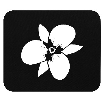 Discover White Beautiful Flower Spring Summer Nature Flower Mouse Pads